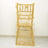 Gold embroidered chair cover on a plain white backdrop