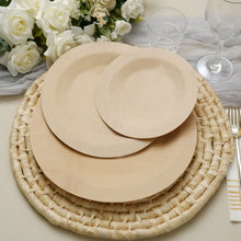10 Pack Eco Friendly Bamboo Round Salad Dessert Plates 7 Inch Disposable