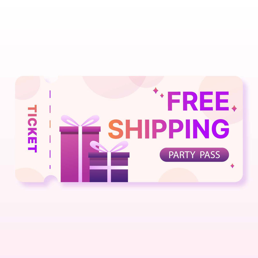 Party Pass Subscription Free Shipping for a year!
