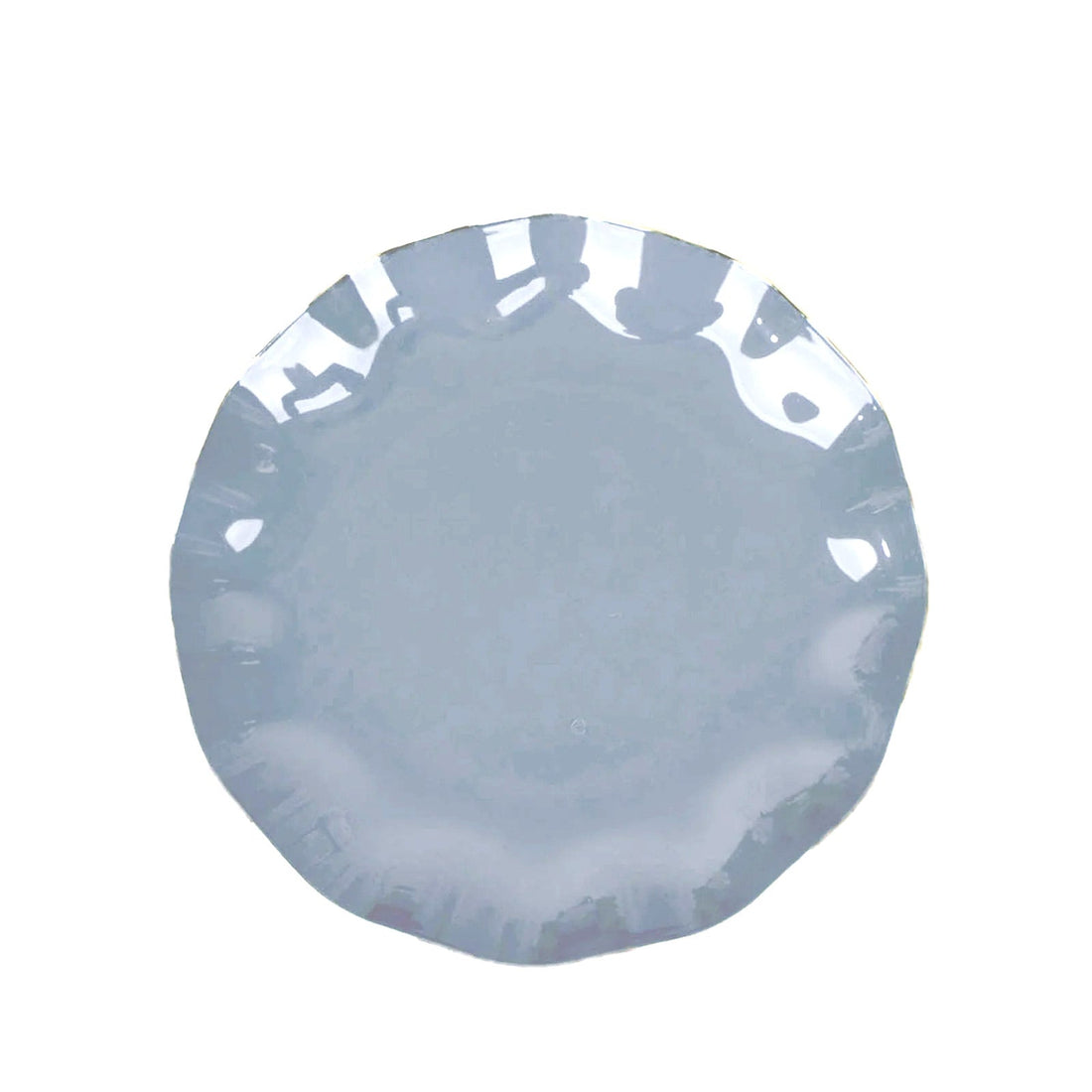 Plastic Round Ruffled Dessert Plates 6