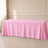 pink rectangle tablecloth seamless durable finish