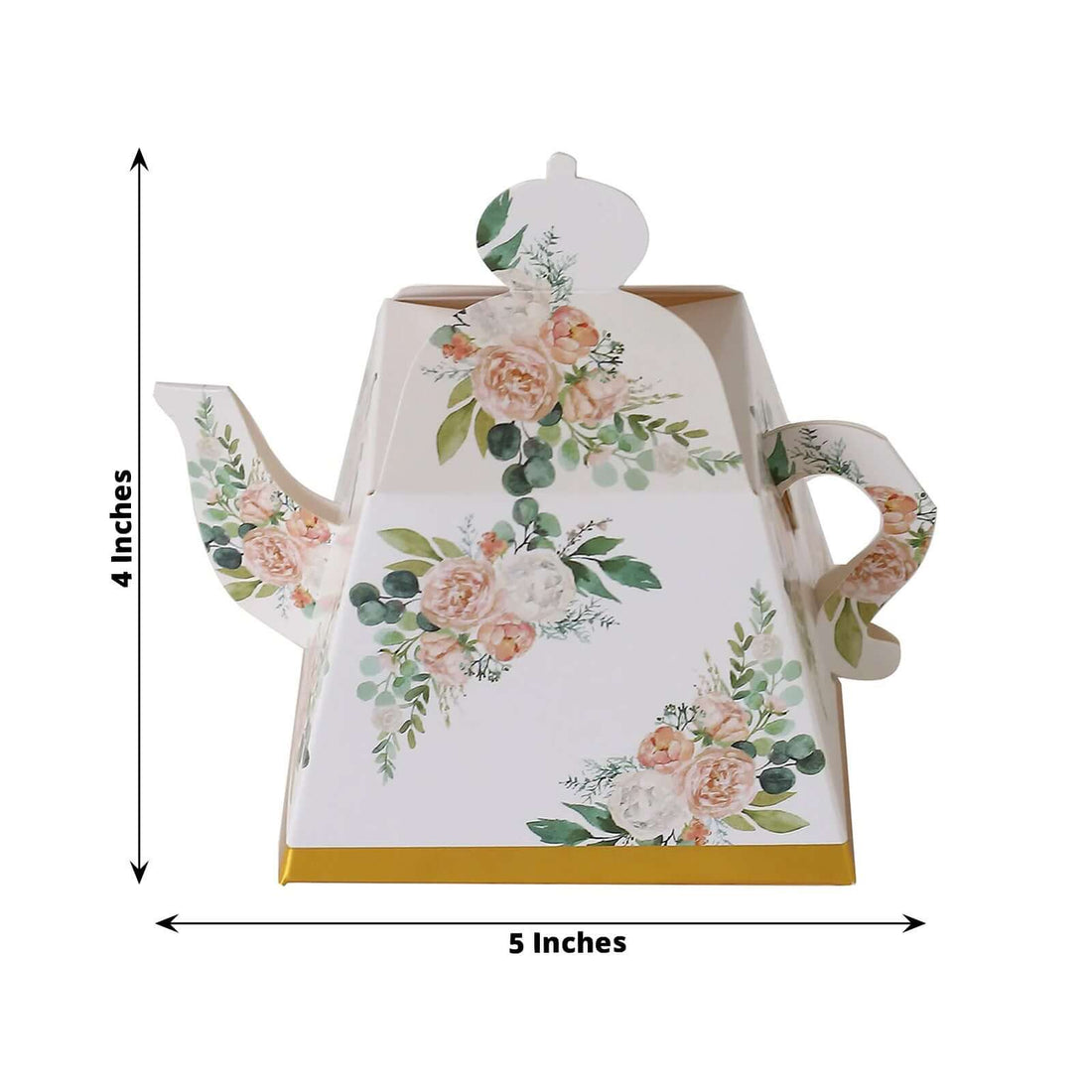 25-Pack Pink Peony Mini Teapot Gift Boxes | eFavormart
