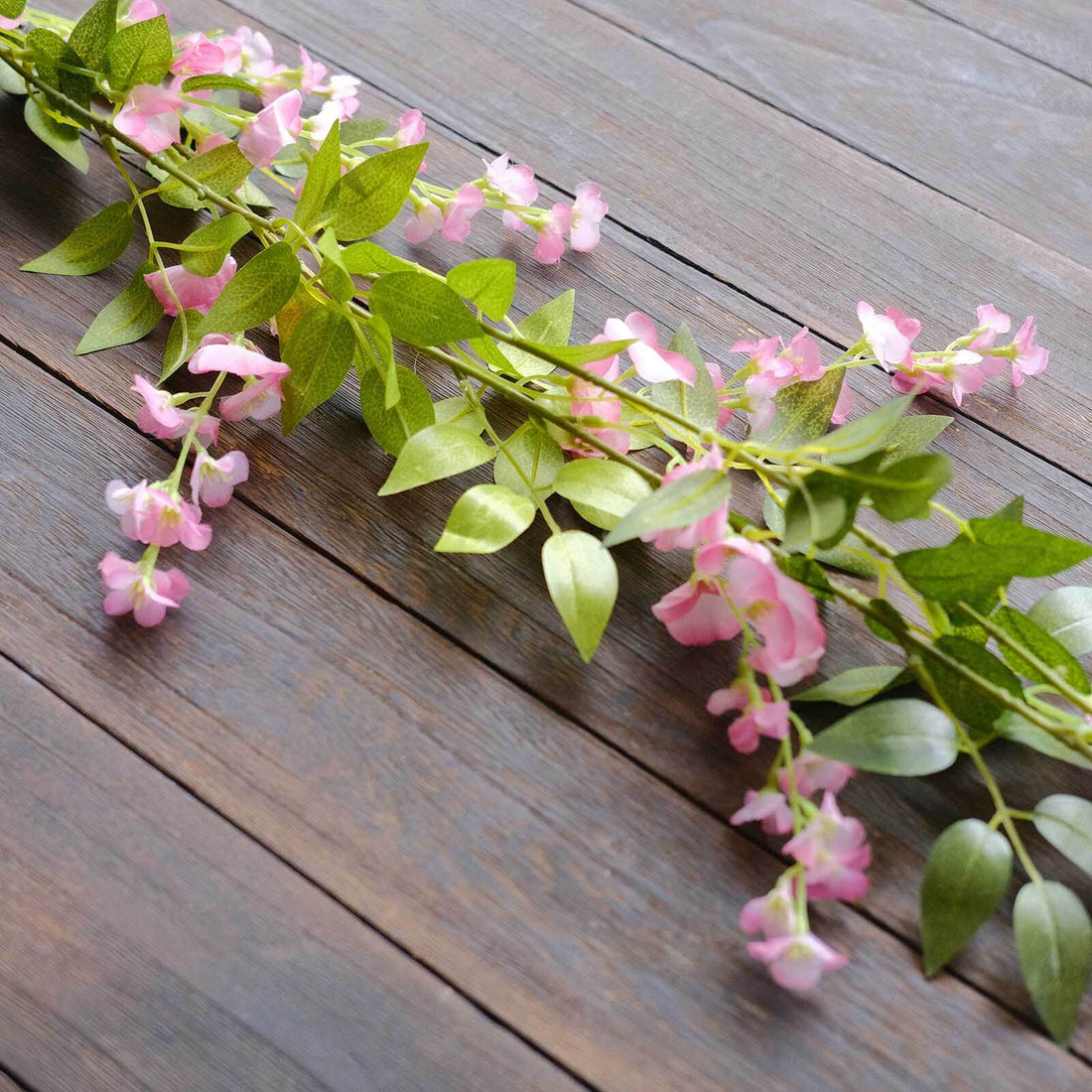 2-Pack Pink Silk Wisteria Flower Garland | eFavormart
