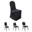 Black chair cover with three chair styles displayed below