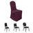 Maroon chair cover for event seating