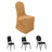 Beige chair cover on a plain backdrop with three chair designs below.