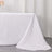 White tablecloth draped elegantly over a table.