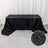 Black tablecloth with sparkling texture, ideal for elegant events.