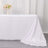 Elegant white tablecloth draped on a table for events or dining decor.