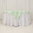 Green and white checkered tablecloth draped over a white table.