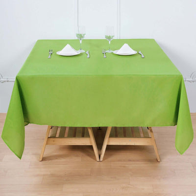 Polyester Square Tablecloth 70"x70" Apple Green - Wrinkle-Resistant Table Cover