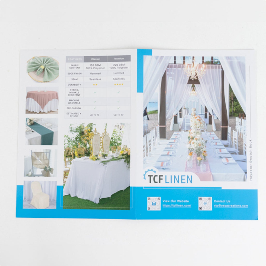 Sample Polyester Sheet Polyester Fabric Sample Book - 35 Colors | eFavormart