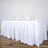 White table with elegant draping and glassware setup for formal dining.