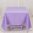 Purple tablecloth on a table, showcasing a smooth, vibrant fabric.