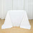 White tablecloth draping over a table in a studio setting.