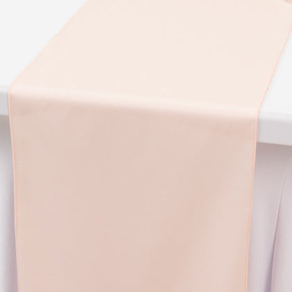 Scuba Polyester Table Runner 12"x108" Blush - Wrinkle-Free Table Linen