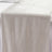 Silky silver table runner on a plain backdrop
