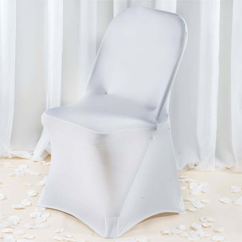 White chair cover for events and parties, elegantly designed for decoration.