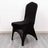 Black chair with sleek design on a plain background
