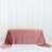 Pink satin tablecloth draped elegantly over a table