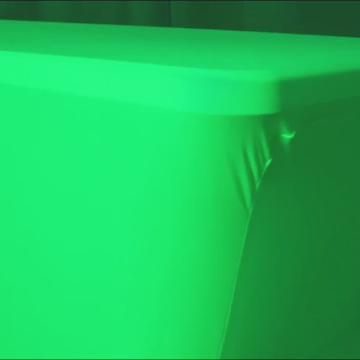 Glow Neon Green Fitted Tablecloth for 6ft Rectangular Tables