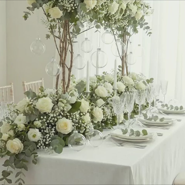 floral table centerpiece hanging glass ornament decor