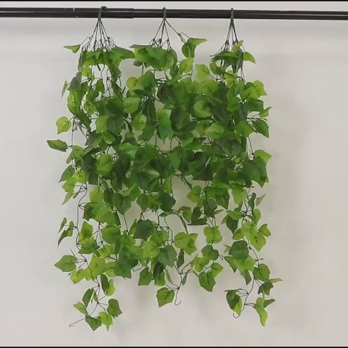 hanging plant artificial 3-Pack Artificial Cottonwood Hanging Vines 3ft
