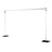 Adjustable aluminum banner stand for promotional displays