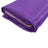 Purple satin fabric roll, ideal for crafts and sewing projects.