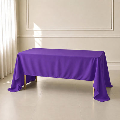 Polyester Rectangle Tablecloth 60"x126" Purple - Durable & Wrinkle-Resistant Table Cover