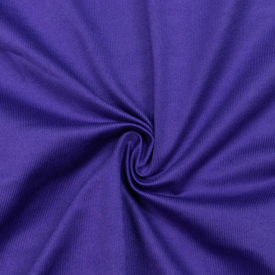 Purple ribbed fabric texture with twisted swirl fold pattern