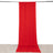 Red fabric backdrop draped smoothly for photography use.