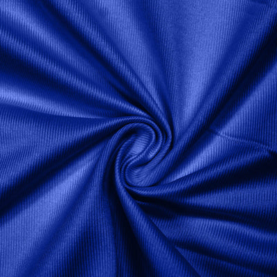 Royal blue fabric swirl with soft ribbed texture and elegant folds#whtbkgd