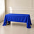 royal blue wrinkle-resistant tablecloth