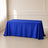 royal blue polyester rectangle tablecloth