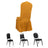 Elegant gold chair cover for banquet or event seating