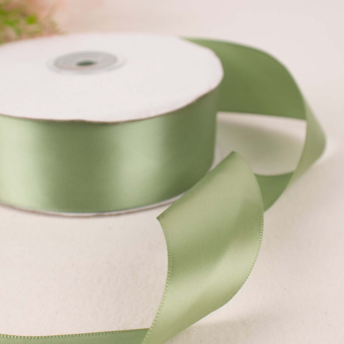 Sage Green Decorative Satin Ribbon 50 Yards | eFavormart