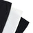 Black and white fabric swatches arranged together