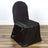 Black satin chair cover for elegant event decor