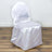 White satin chair cover draped elegantly over a chair