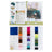 Fabric swatch booklet showcasing various colors and textures for table linens.