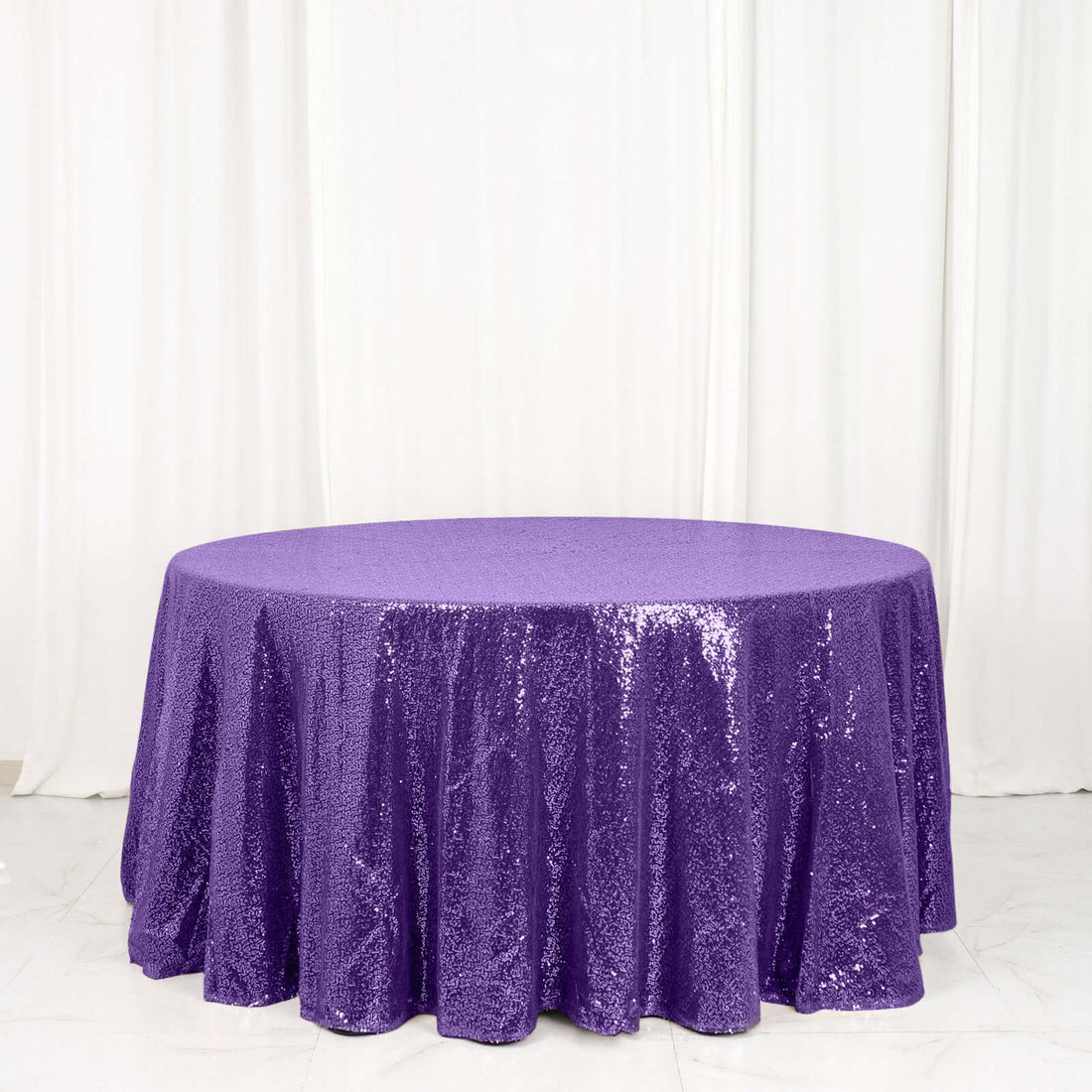Sequin Round Tablecloth 120