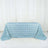 Blue textured tablecloth draped elegantly over a table.