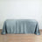 Gray satin tablecloth draped elegantly over a table.