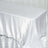Sleek satin tablecloth draped elegantly over a table