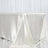 Satin tablecloth draping elegantly on a table