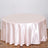 Round blush satin tablecloth for elegant event decor