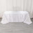 White striped tablecloth draped elegantly over a table