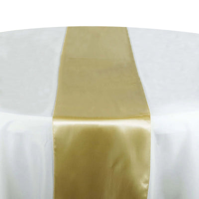 Satin Table Runner 12"x108" Champagne - Stylish Table Linen