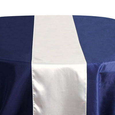 Satin Table Runner 12"x108" Ivory - Stylish Table Linen